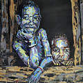 Hello Stranger Painting by Ronnie Moyo Hello Stranger Painting by Ronnie Moyo