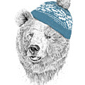 Hello Winter Drawing by Balazs Solti Hello Winter Drawing by Balazs Solti