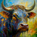 Herens bull by Christina Fairhead Art and Merch