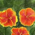 Hibiscus Three Painting by Lisa Neuman Hibiscus Three Painting by Lisa Neuman