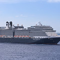 Holland America Line Ship in the Caribbean sea  by Zina Stromberg