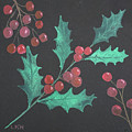 Holly and Berries Painting by Lisa Neuman Holly and Berries Painting by Lisa Neuman