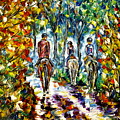 Horseback Ride Painting by Mirek Kuzniar Horseback Ride Painting by Mirek Kuzniar
