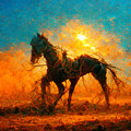 Horses #1 Digital Art by Craig Boehman Horses #1 Digital Art by Craig Boehman