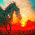 Horses #4 Digital Art by Craig Boehman Horses #4 Digital Art by Craig Boehman