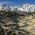 Hot Creek and Snow Peaked Sherwin Range Photograph by Bonnie Colgan Hot Creek and Snow Peaked Sherwin Range Photograph by Bonnie Colgan