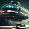 Hovering UFO VIII Mixed Media by Jay Schankman Hovering UFO VIII Mixed Media by Jay Schankman