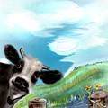 How now Brown Cow Mixed Media by Pamela Calhoun How now Brown Cow Mixed Media by Pamela Calhoun