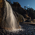 Hug Point waterfall by Ken Dietz