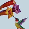 Hummer Time - solid background Painting by Hailey E Herrera Hummer Time - solid background Painting by Hailey E Herrera