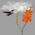 Hummingbird in the Garden Pane 2 Digital Art by David Dehner Hummingbird in the Garden Pane 2 Digital Art by David Dehner