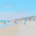 Huntington Beach Impression Painting by Jan Matson
