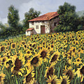 I Girasoli Nel Campo Painting by Guido Borelli I Girasoli Nel Campo Painting by Guido Borelli