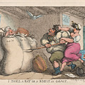 I Smell a Rat or a Rogue in Grain Drawing by Thomas Rowlandson I Smell a Rat or a Rogue in Grain Drawing by Thomas Rowlandson