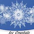 Ice Crystals Blue Mixed Media by Nancy Ayanna Wyatt Ice Crystals Blue Mixed Media by Nancy Ayanna Wyatt