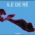 Ile de Re Map by HELGE Art Gallery Ile de Re Map by HELGE Art Gallery