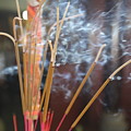 Incense Burning Asia Photograph by Chuck Kuhn Incense Burning Asia Photograph by Chuck Kuhn
