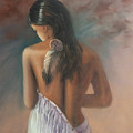 Indian Maiden Painting by Lynne Pittard Indian Maiden Painting by Lynne Pittard
