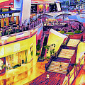 Inside City Center Shopping Mall, Las Vegas Mixed Media by Tatiana Travelways Inside City Center Shopping Mall, Las Vegas Mixed Media by Tatiana Travelways