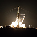 Inspiration 4 Lift Off 1 - Resilience and its Crew Launched into Orbit from Kennedy Space Center   by Ronald Reid