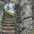 Irish Stairs Painting by David Bigelow Irish Stairs Painting by David Bigelow