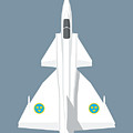 J37 Viggen Jet Aircraft - Slate by Organic Synthesis J37 Viggen Jet Aircraft - Slate by Organic Synthesis