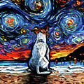 Jack Russel Terrier Night 2 Painting by Aja Trier Jack Russel Terrier Night 2 Painting by Aja Trier
