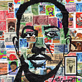 James Mercer Langston Hughes Mixed Media by Everett Spruill James Mercer Langston Hughes Mixed Media by Everett Spruill