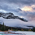Jasper Mountain In The Clouds Photograph by Carl Marceau Jasper Mountain In The Clouds Photograph by Carl Marceau