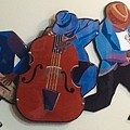 Jazz Ensemble III Mixed Media by Bill Manson Jazz Ensemble III Mixed Media by Bill Manson