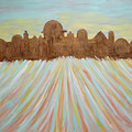Jerusalem in Color Painting by Henya Gutnick Jerusalem in Color Painting by Henya Gutnick