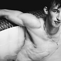 Jesse all wet in Black and White Photograph by Jim Whitley Jesse all wet in Black and White Photograph by Jim Whitley