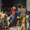 Carl Heinrich Bloch Jesus Casting Out the Money Changers at the Temple by Sapiens Verbum