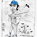 Joe Pepitone Drawing by Phil Mckenney Joe Pepitone Drawing by Phil Mckenney