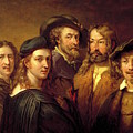 Johan Gustaf Sandberg - Five painters Raphael, Rembrandt, Nicolas Poussin, Durer and Rubens by Alexandra Arts