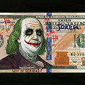 Joker 100 Dollar Bill Canvas Print / Canvas Art by James Holko