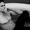 Jordan in the hot tub Photograph by Jim Whitley Jordan in the hot tub Photograph by Jim Whitley