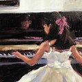 Junior Pianist Painting by Ashlee Trcka Junior Pianist Painting by Ashlee Trcka
