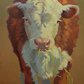 Just a Little Bull Painting by Carolyne Hawley Just a Little Bull Painting by Carolyne Hawley