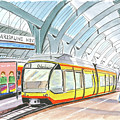 Karlsruhe Hauptbahnhof Painting by Tracy Hutchinson Karlsruhe Hauptbahnhof Painting by Tracy Hutchinson