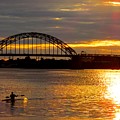 Kayaking on the Delaware River at Sunset Photograph by Linda Stern Kayaking on the Delaware River at Sunset Photograph by Linda Stern