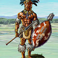 Warrior King Shaka Zulu Painting by Anthony Mwangi Warrior King Shaka Zulu Painting by Anthony Mwangi