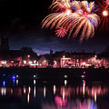 Kings Lynn fireworks over river Ouse fanale Photograph by Simon Bratt Kings Lynn fireworks over river Ouse fanale Photograph by Simon Bratt