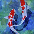 Koi Pond 3 Painting by Hailey E Herrera Koi Pond 3 Painting by Hailey E Herrera