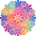 Kurama - Colorful Vibrant Rainbow Mandala Pattern Digital Art by Sambel Pedes Kurama - Colorful Vibrant Rainbow Mandala Pattern Digital Art by Sambel Pedes