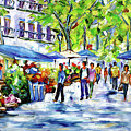 La Rambla Painting by Mirek Kuzniar La Rambla Painting by Mirek Kuzniar