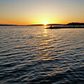 Lake Dardanelle Setting Sun by Cricket Hackmann