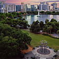 Lake Eola Park Aerial by Susan Candelario