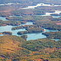 Lake James North Carolina Aerial View Photograph by David Oppenheimer