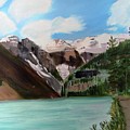 Lake Louise Painting by Linda Feinberg Lake Louise Painting by Linda Feinberg